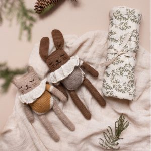 MAIN SAUVAGE | Doudou Chat Body Ocre