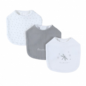 NOUKIE’S | Smart Flowers – Set De 3 bavoirs