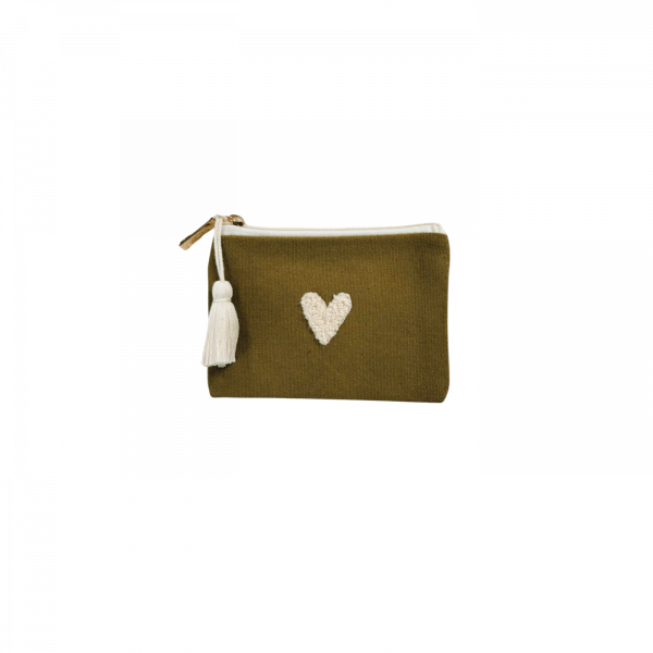 ZAKUW | Porte-Monnaie Love – Olive (A Précommander)