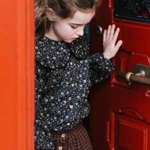 PETIT BLUSH | Blouse Collar Martini Flower