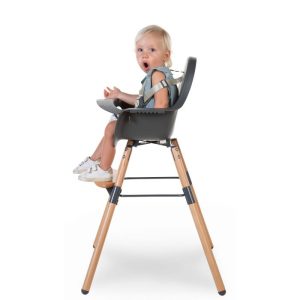 CHILDHOME | Chaise Haute Evolu 2 Naturel Anthracite (A Précommander)