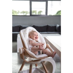 CHILDHOME | Blanc/Naturel - Newborn Seat Pour Chaise Haute Evolu - Bois (A Précommander)