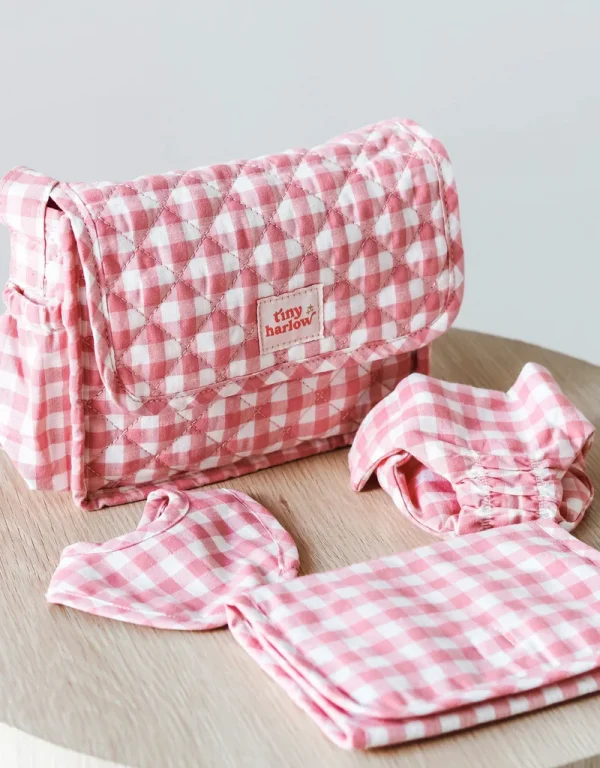 TINY HARLOW | Pack Sac à Langer Vichy – Image 4