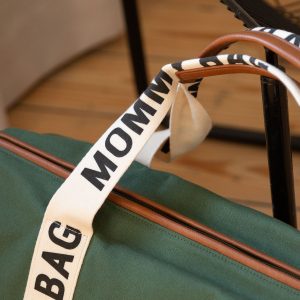 CHILDHOME | Vert - Sac à Langer Mommy Bag Signature Toile (A Précommander)