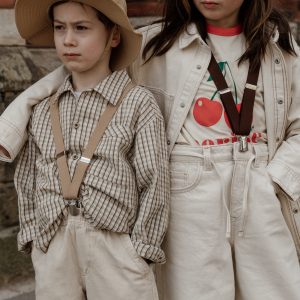 SILLY SILAS | Sand Brown - Bretelles Retro