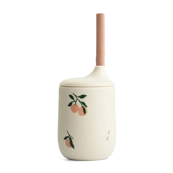 LIEWOOD | Peach - Gobelet Avec Paille Ellis