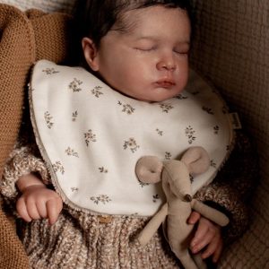 MILLINOON | Fleuri Ecru – Bavoir