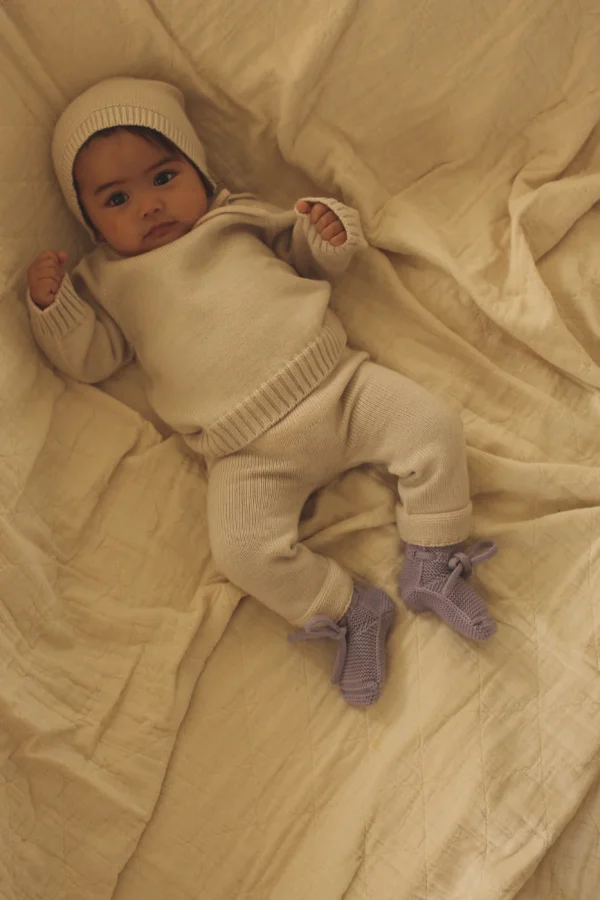 HVID | Chaussons En Laine Lilac – Image 2