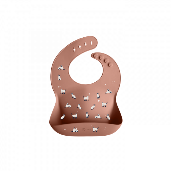 ZAKUW | Bavoir Minouche Rose