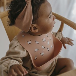 ZAKUW | Bavoir Minouche Rose