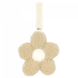 MILLINOON | Sable Ecru - Attache Tétine Fleur Sherpa