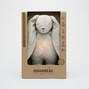 MOONIE | Gray Natur - Moonie Peluche Veilleuse Musicale Lapin