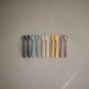 MUSHIE | Ivory - Pack De 2 Cuillères Silicone