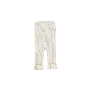 LI&ME | Cream - Pantalon en Maille Rib Jacob