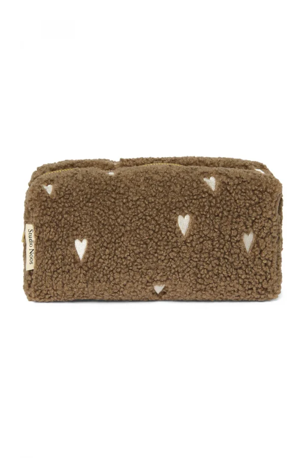 STUDIO NOOS | Hearts Brown - Trousse de Toilette Teddy (A Précommander)