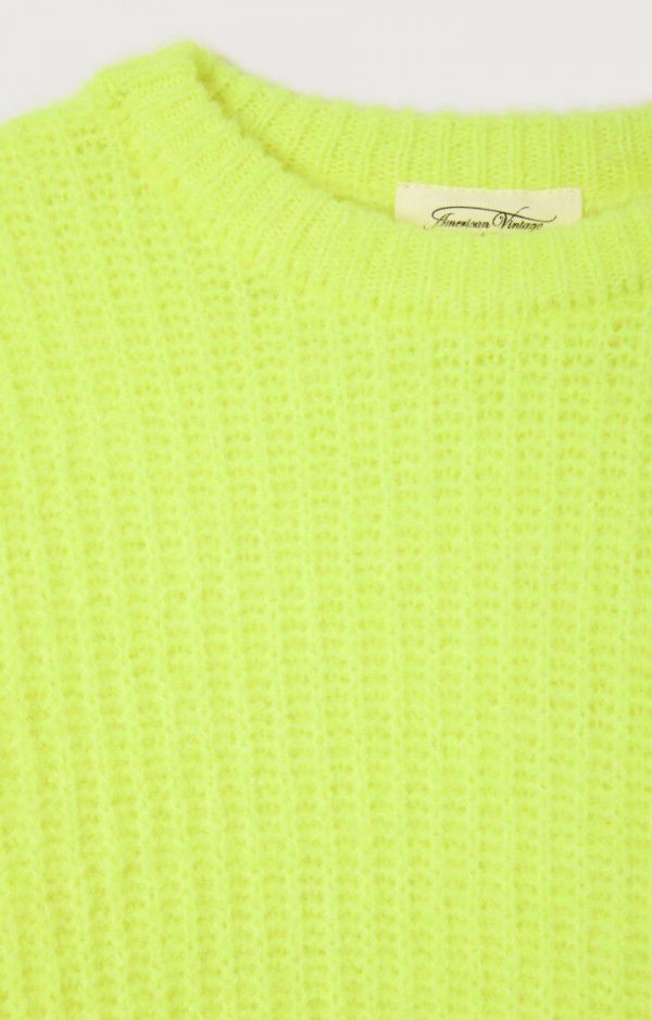 AMERICAN VINTAGE | Jaune Fluo – Pull East – Image 4