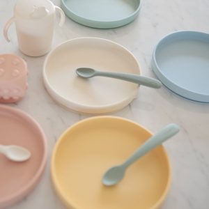 MUSHIE | Ivory - Assiette Avec Ventouse