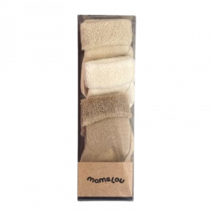 MUSHIE | Croissant/Ivory - Pack De 3 Paires De Chaussettes