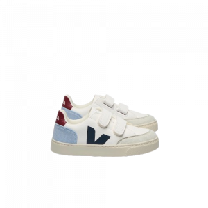 VEJA | V-12 Leather White Multico Steel