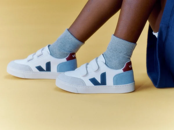 VEJA | V-12 Leather White Multico Steel (A Précommander) – Image 2