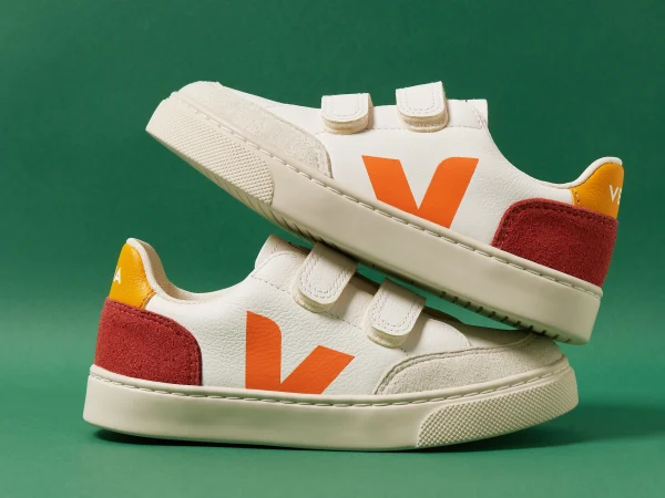 VEJA | V-12 Leather White Multico Rouille (A Précommander) – Image 2